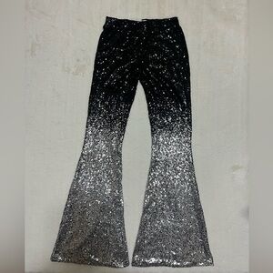 Bear Dance Black and Silver Sequin Pants